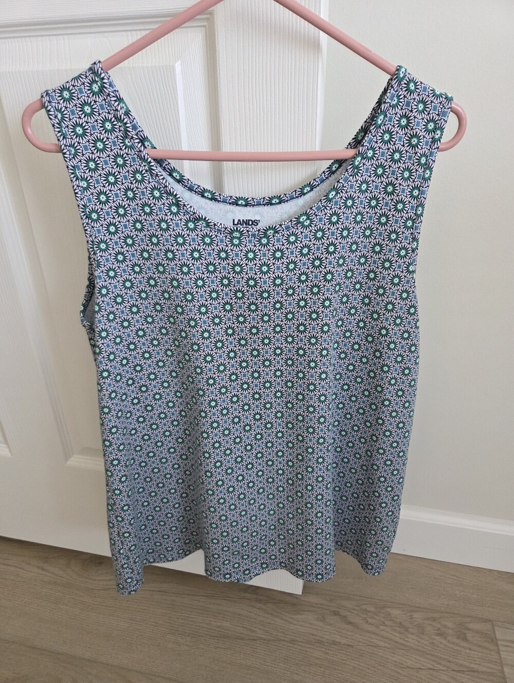 Lands' End Cotton Tank Top Size Large
